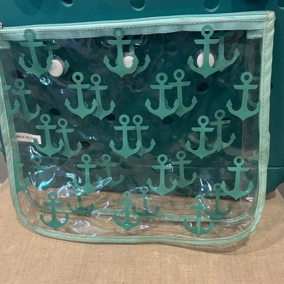 BOGG BAG Teal Anchor Tote and Pouch Set - Picture 3 of 8